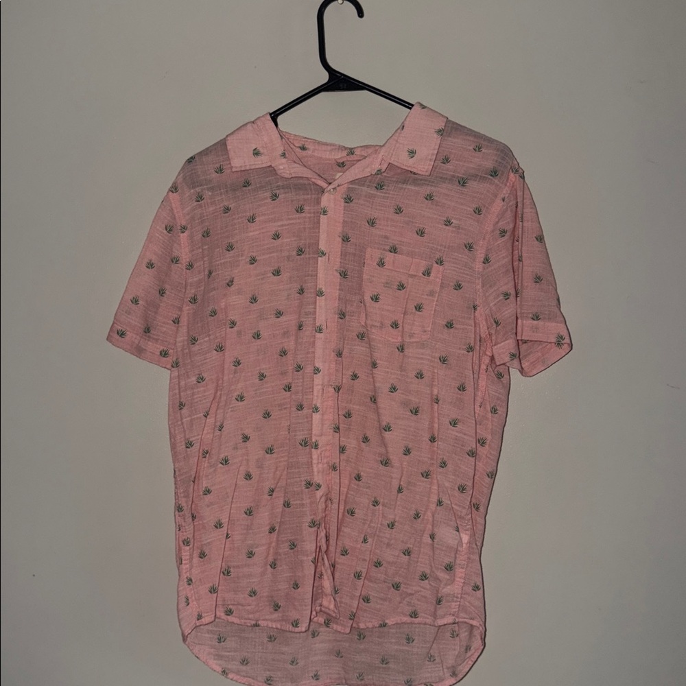 Marine Layer Short Sleeve Lightweight Cotton Shirt Medium